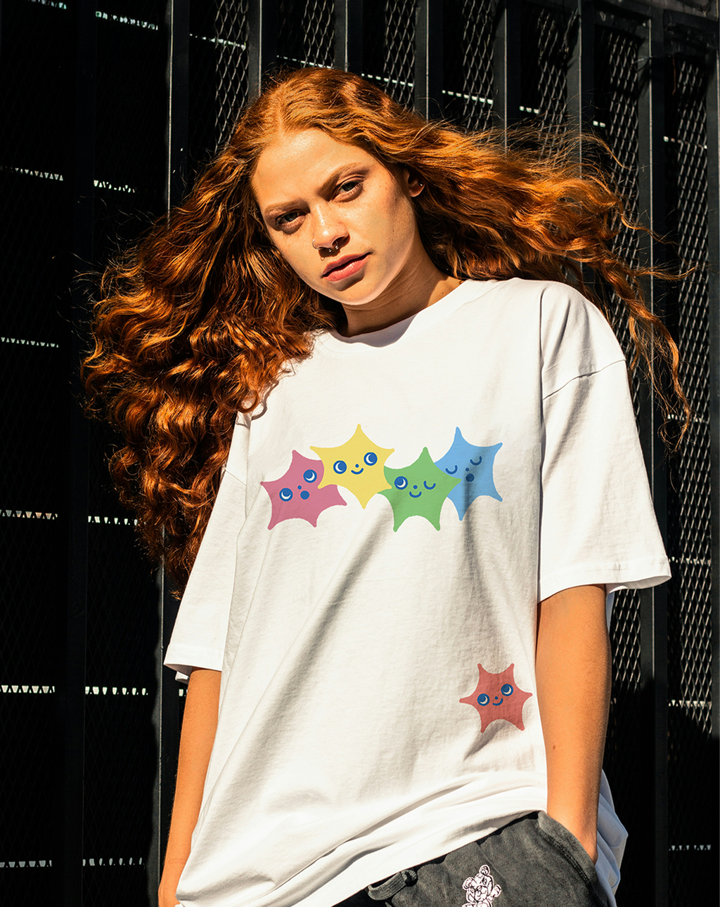 Rainbow Stars KITKATEI - Camiseta - KAMI