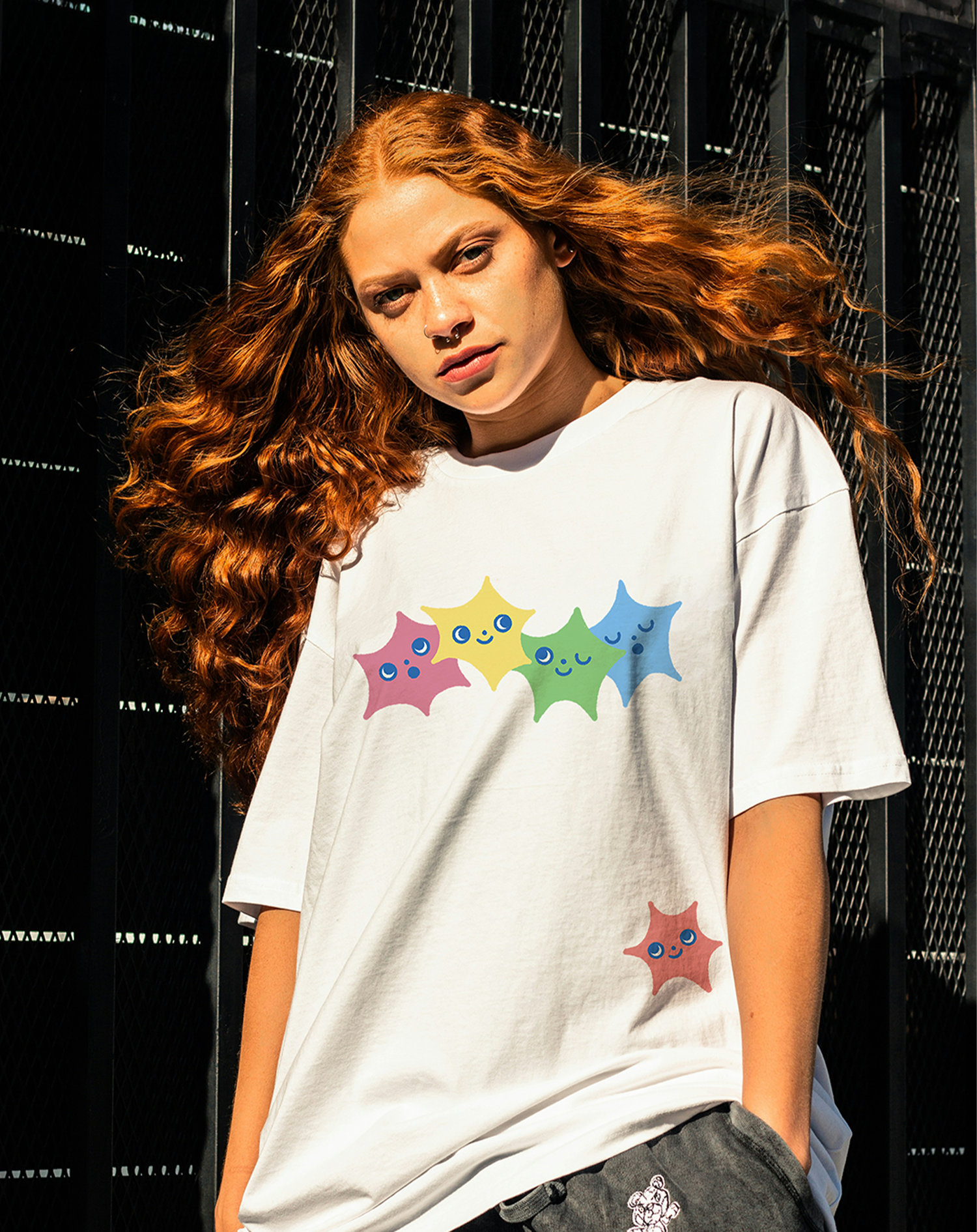 Rainbow Stars KITKATEI - Camiseta - KAMI