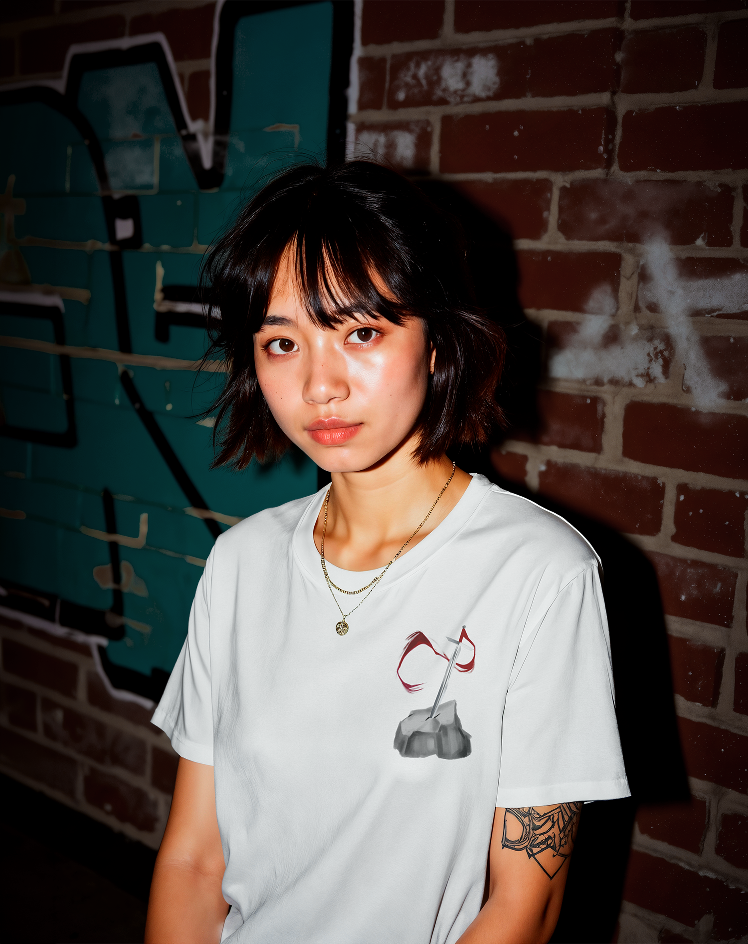 The Crimson Knight and The Knight's Sword VOIDNOIRE - Camiseta - KAMI