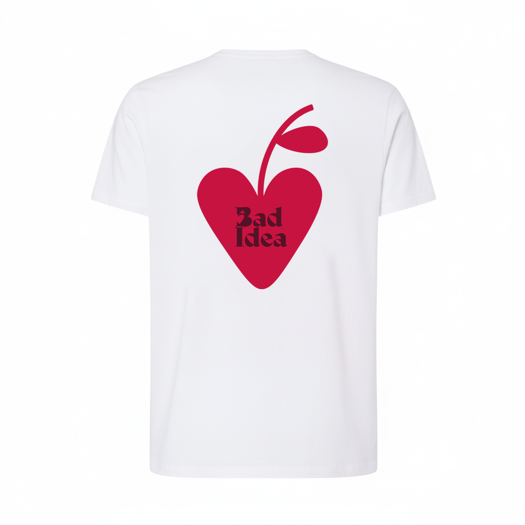 Red Heart BAD IDEA - Camiseta
