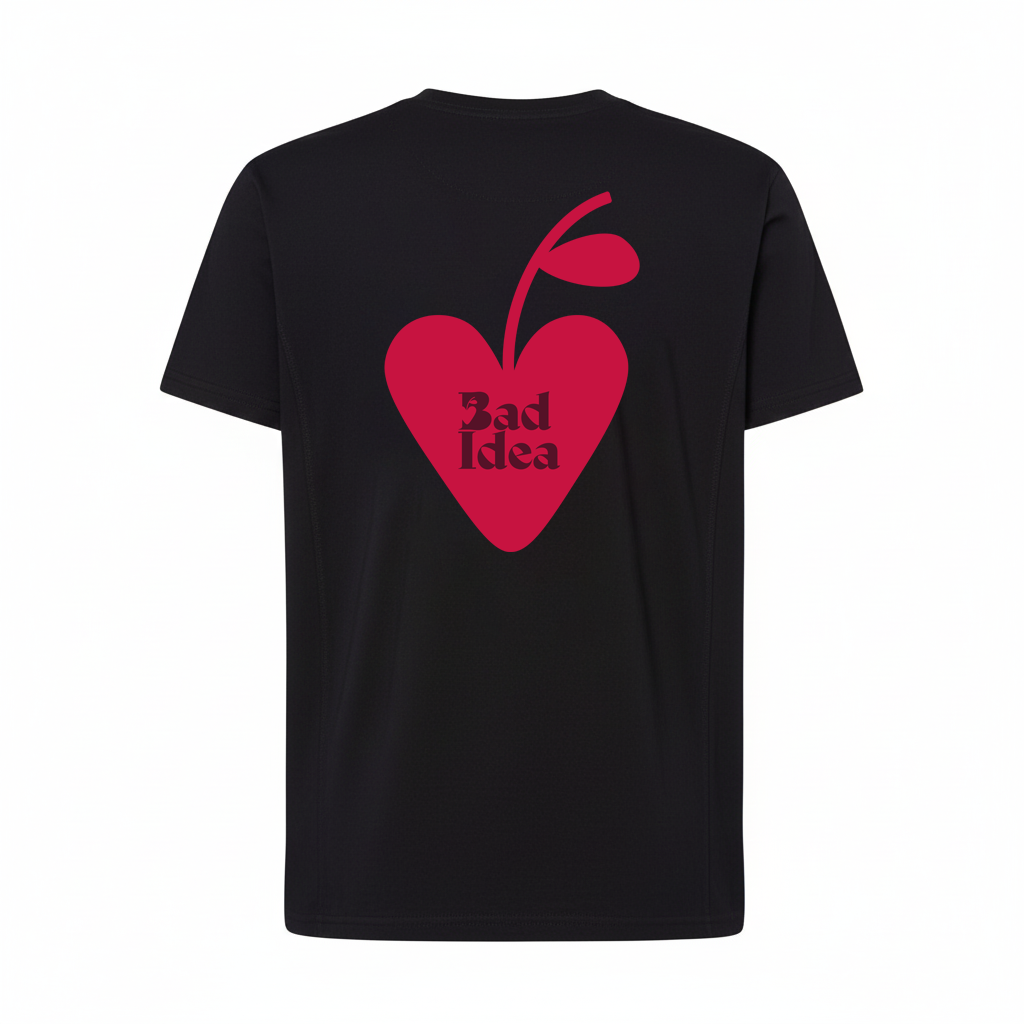 Red Heart BAD IDEA - Camiseta