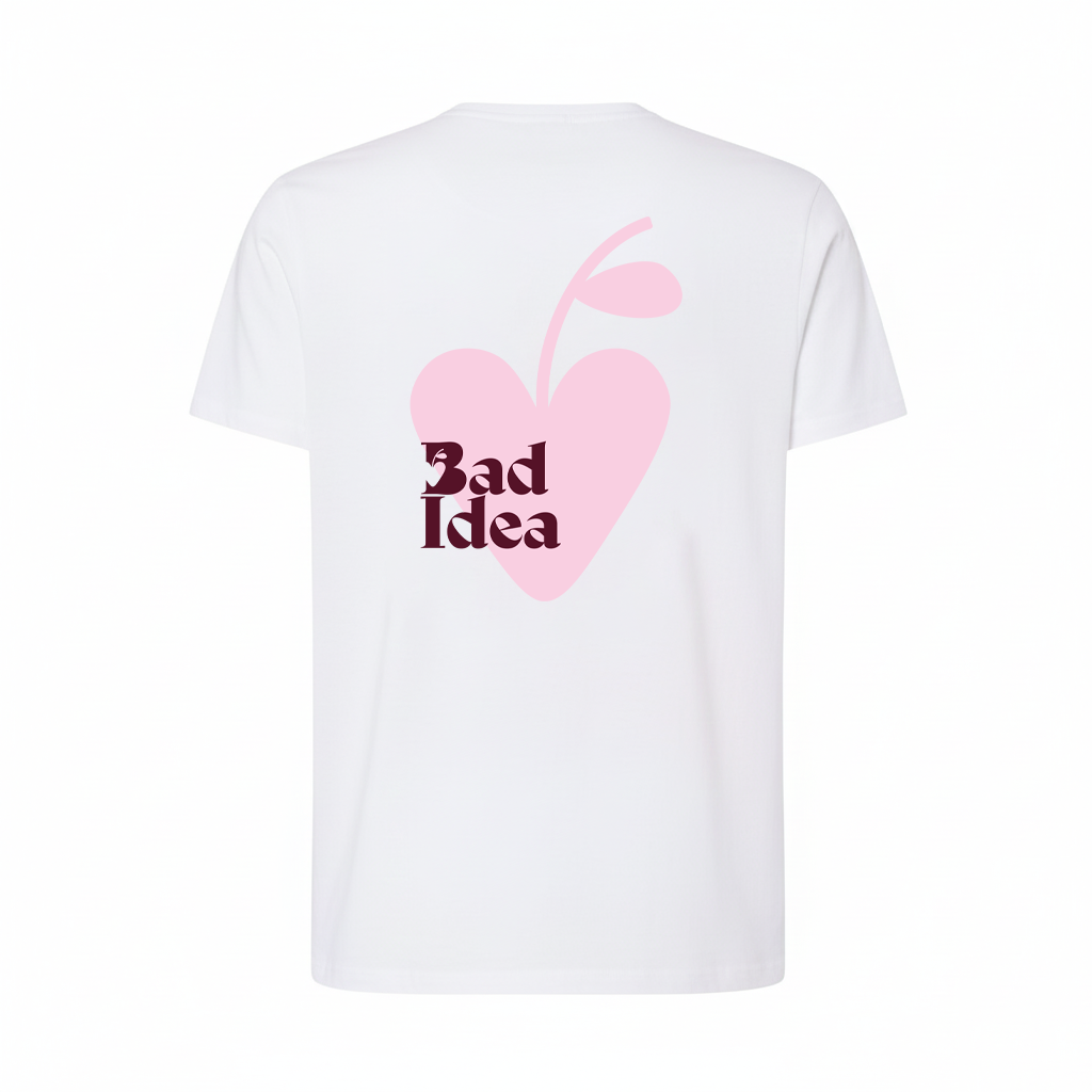 Pink Heart BAD IDEA - Camiseta