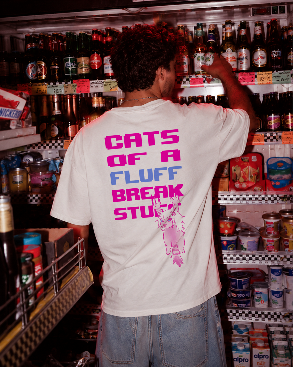 CATS OF A FLUFF Elo's tea time - Camiseta - KAMI