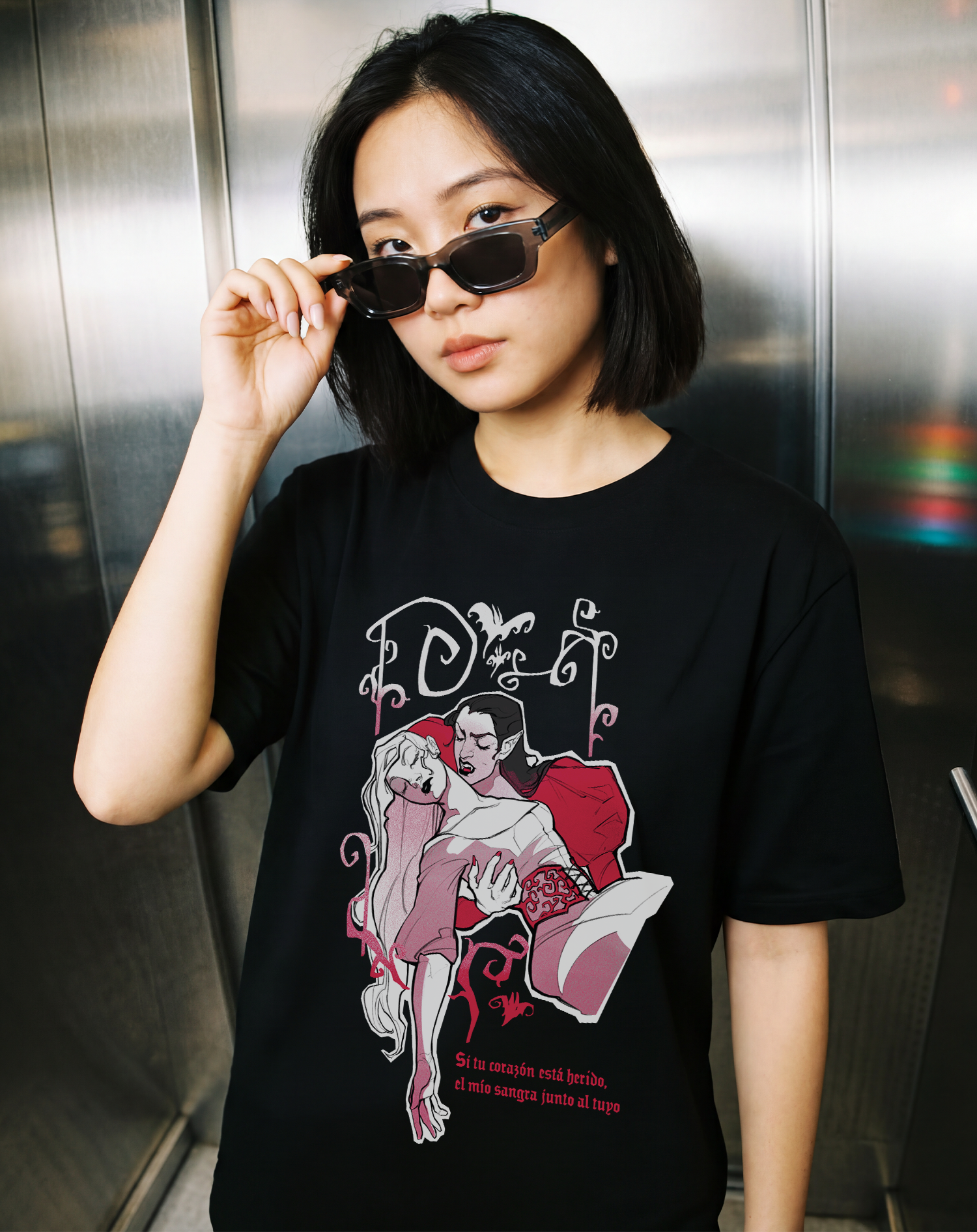 My heart bleeds with yours Carmical_art - Camiseta - KAMI