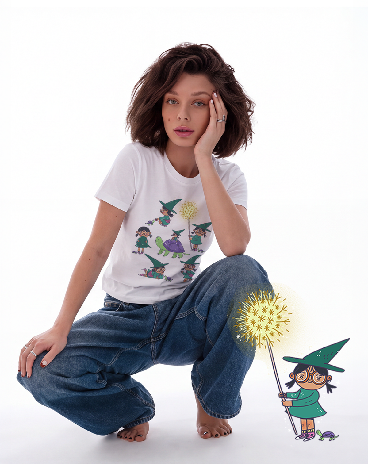 Magical Girl and Tortuguis Natto - Camiseta